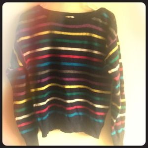 Retro striped sweater