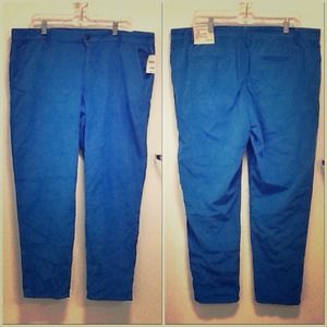 Blue corduroy pants