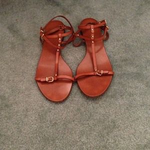 RESERVED J. Crew Buckle Sandals (brown)