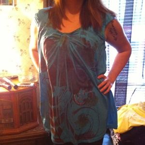 Floral Sleeveless Shirt