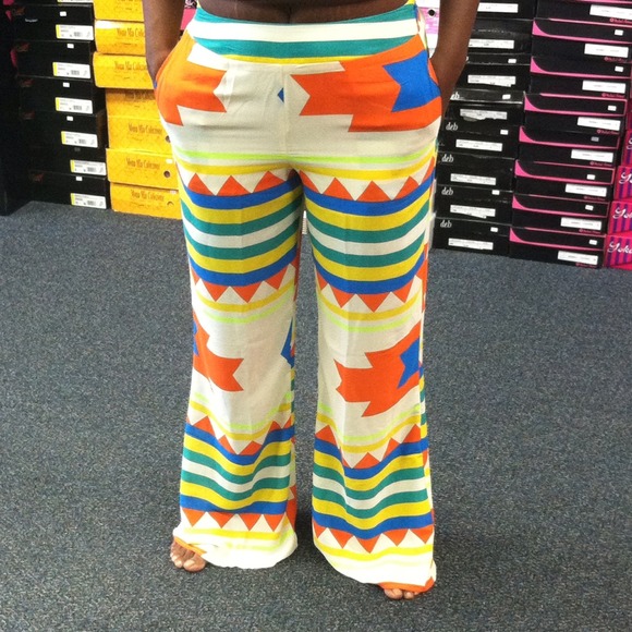 Aztec print pants