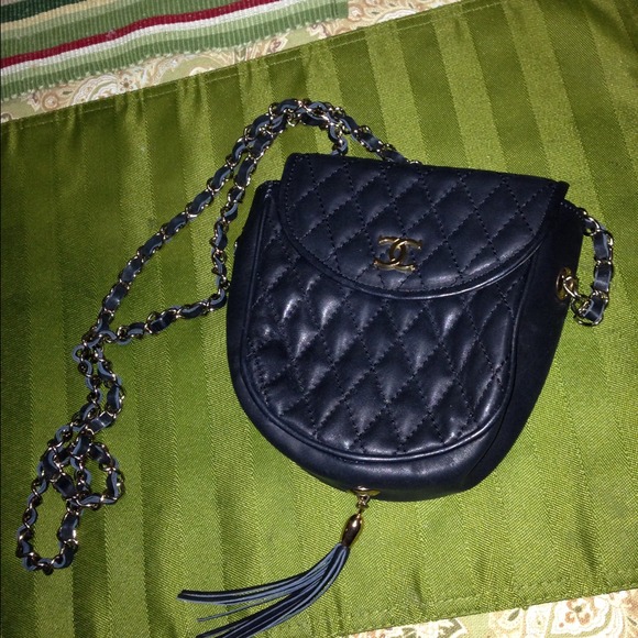 CC black quilted bag