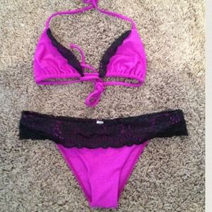 Bettinis Purple Lace Bikini