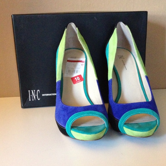 Color-block high heel