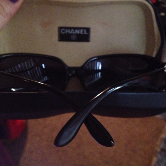 Additional photos of Chanel sunglasses.