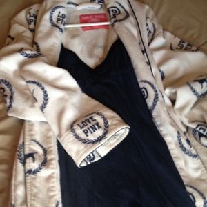 Matching robe and nightgown