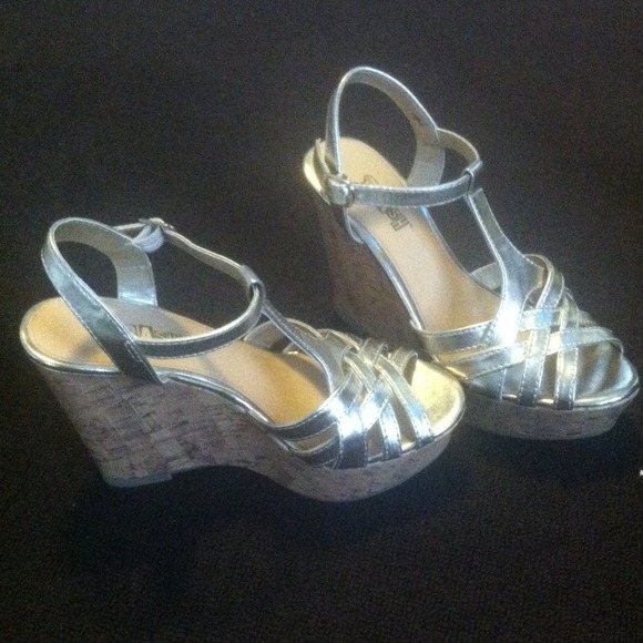 Gold Wedge Sandal