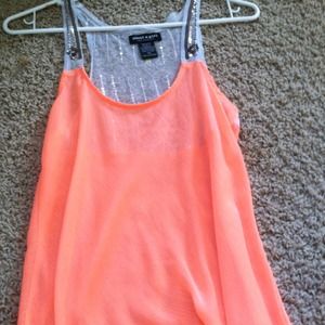 Sheer Neon Pink Tanktop