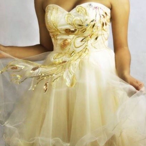 Gold dress
