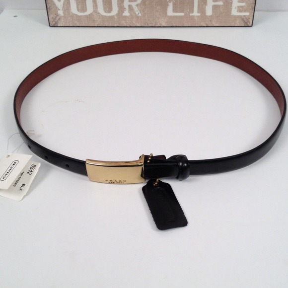 ✂️Price Cut✂️Coach genuine blk leather belt. NWT! main image 3
