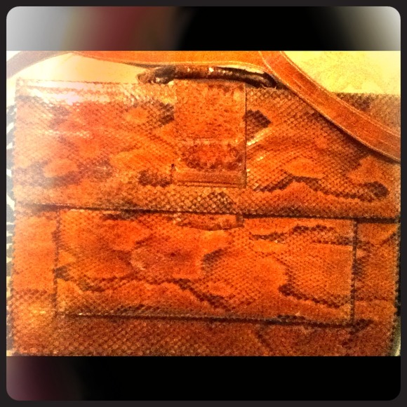 Genuine snake skin brief case - Picture 1 of 4