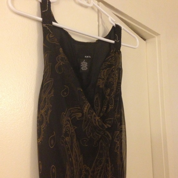 Floor length dress with beading!