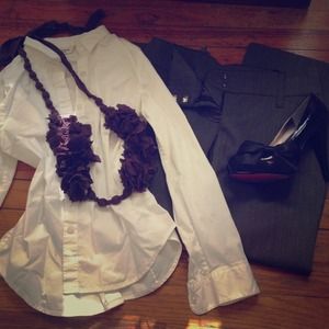 RESERVED! @redalw Chunky Plum Fabric Necklace