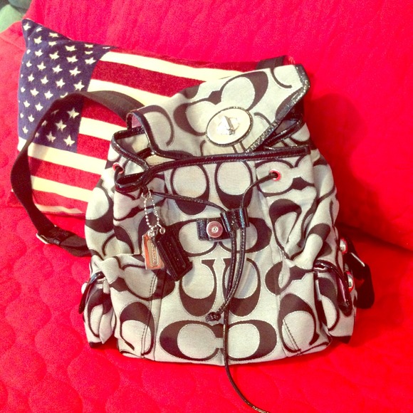 🌀Signature Coach Backpack Purse🌀