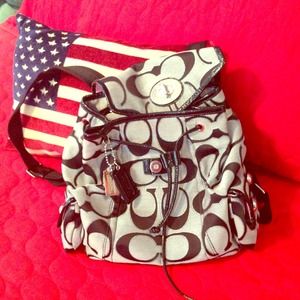 🌀Signature Coach Backpack Purse🌀