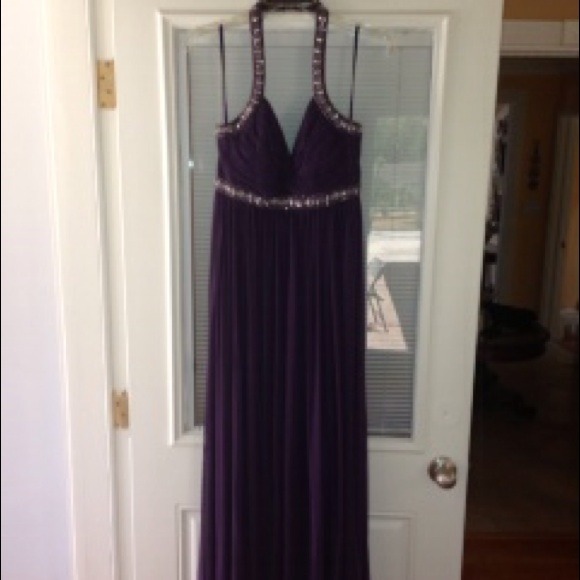 Laurence Miller Dark Purple Gown size 12 - Picture 2 of 4