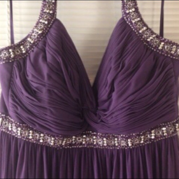 Laurence Miller Dark Purple Gown size 12 - Picture 3 of 4