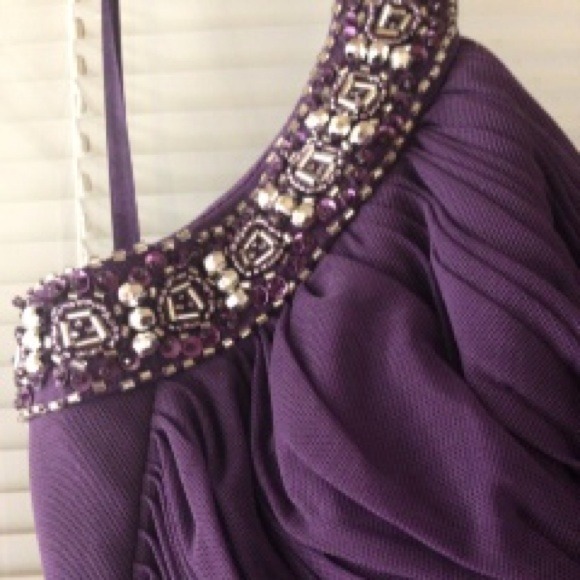 Laurence Miller Dark Purple Gown size 12 - Picture 4 of 4