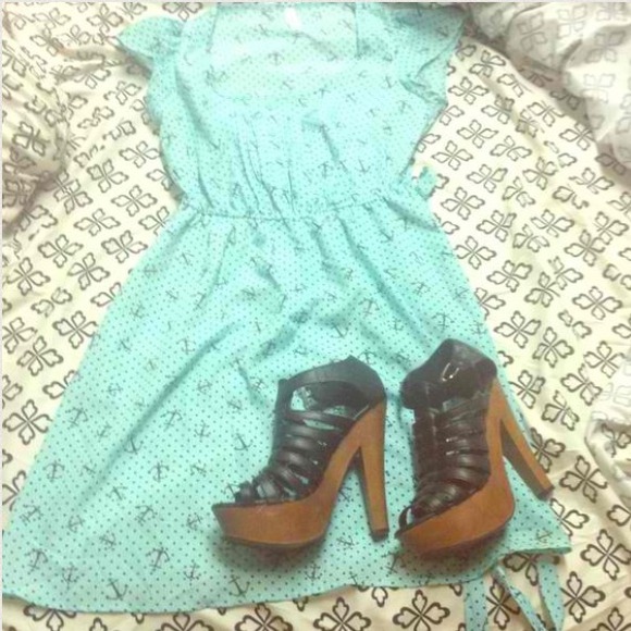 Blue anchor dress