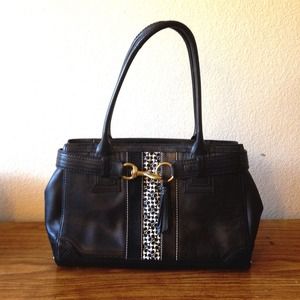 💯Authentic coach purse black