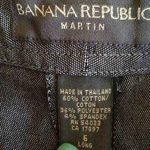 Banana republic grey pants Martin style size 6