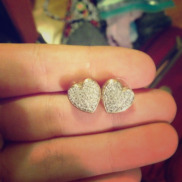 Jewelry - Swarovski heart earrings