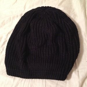 Simply Vera Vera wang black knit slouch hat