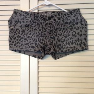 Leopard printed shorts