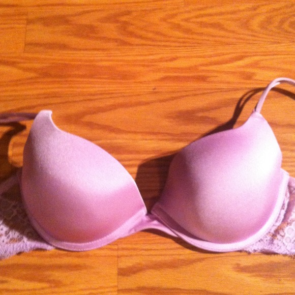 Lavender 36c push up satin bra