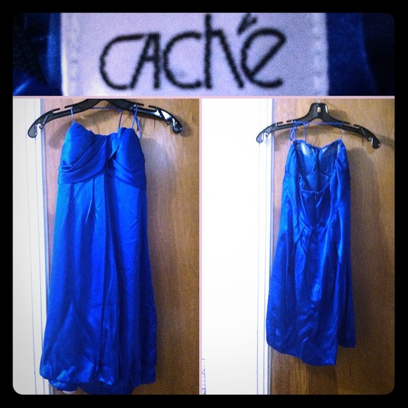 Elegant vibrant blue cocktail dress!