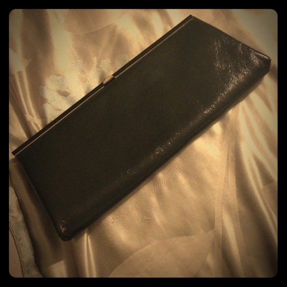 Banana Republic oversized clutch black