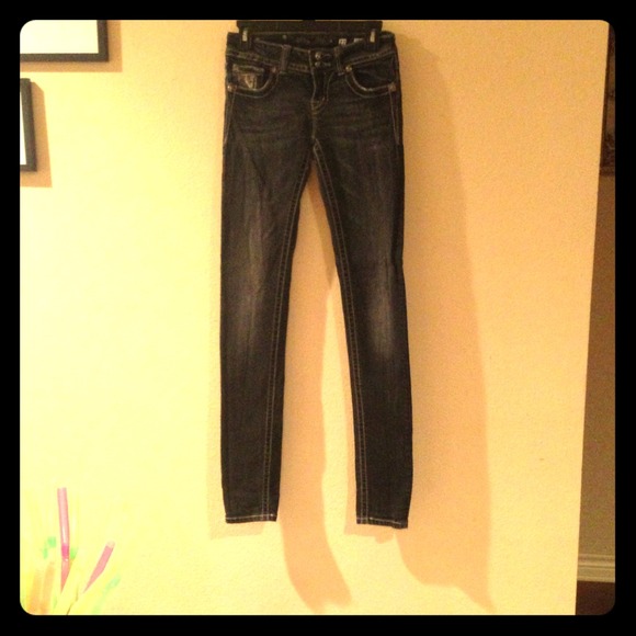 Dark gray wash Miss me denim