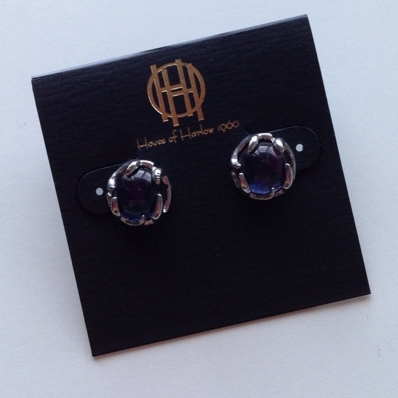 House of Harlow 1960 Jewelry - House of Harlow 1960 Antler Button Earrings