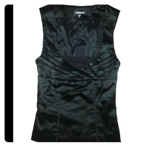Bebe sleeveless black top sz 0