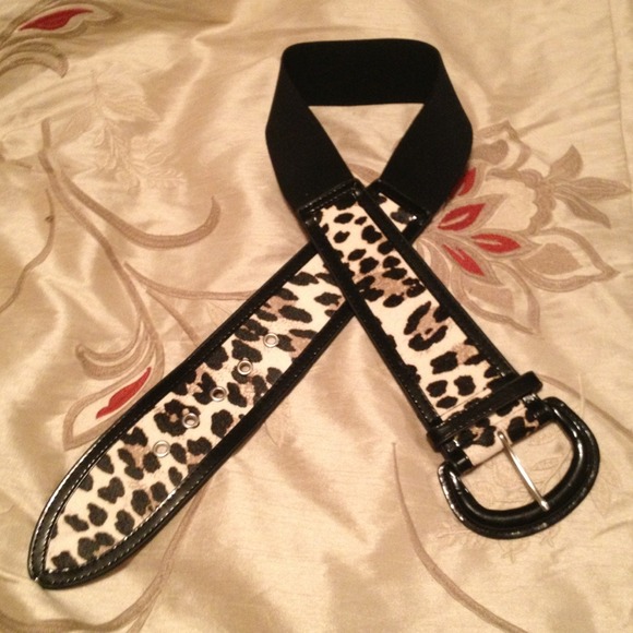 Cheetah print belt