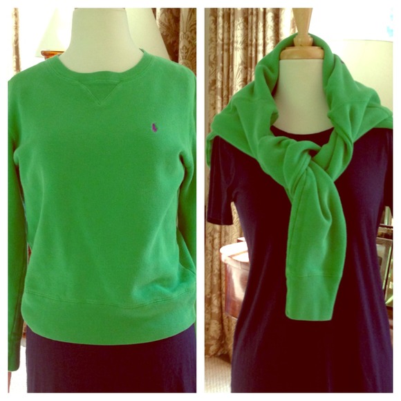 Green ralph lauren polo sweatshirt