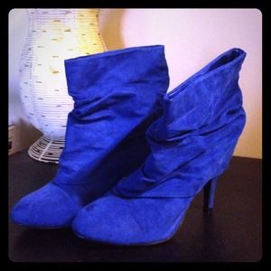 Royal Blue Ankle Boots