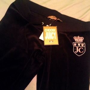 Juicy Couture Rhinestone Sweatpants, New With Tags