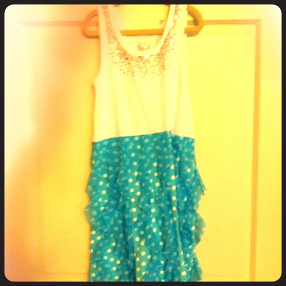 Cute blue and white dress