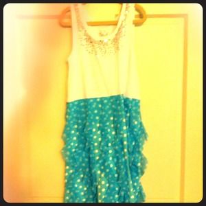 Cute blue and white dress