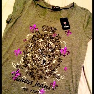 Guess Rhinestone Top, New With Tags!