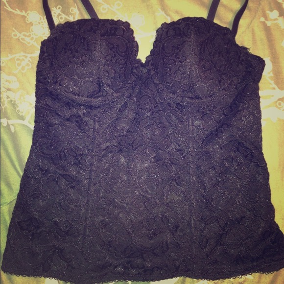 Other - Reduced again.💄Black lace bustier!  NWOT!