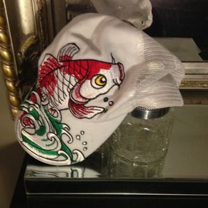 👹REDUCED👹ED HARDY WHT CARP HAT