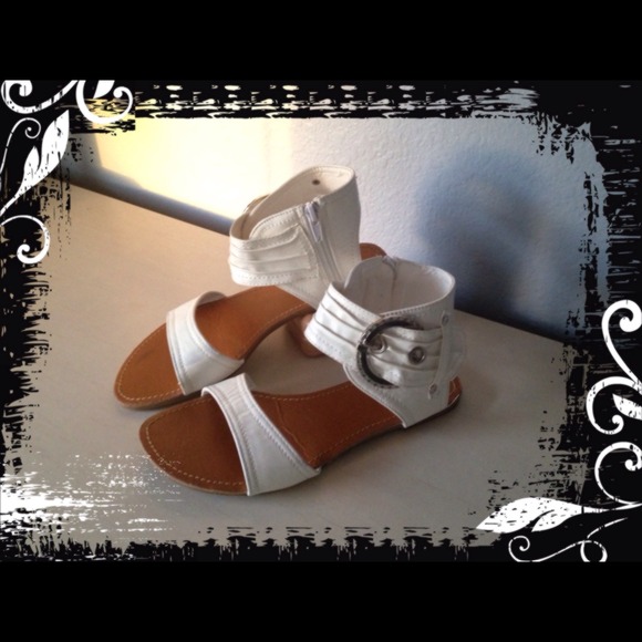 off-white  Sandals with buckle