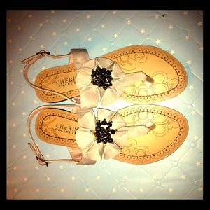 CHeRISH Collection Beaded Flower Sandal