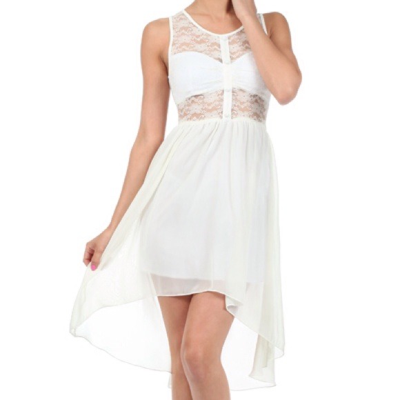 Dresses & Skirts - Lace High Low Dress