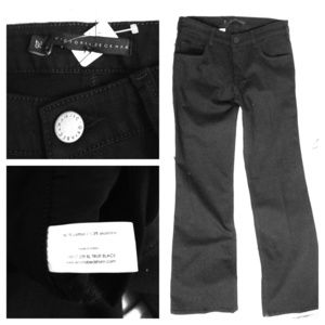 Victoria Beckham flares bell bottom jean. Black