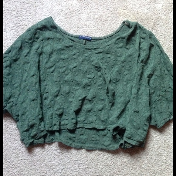🌟TRADED🌟 Brandy Melville Green Flowy Top
