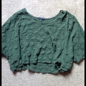 🌟TRADED🌟 Brandy Melville Green Flowy Top