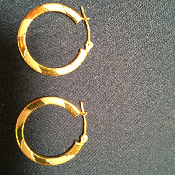 Jewelry - 14k two tone gold earrings (ON HOLD)